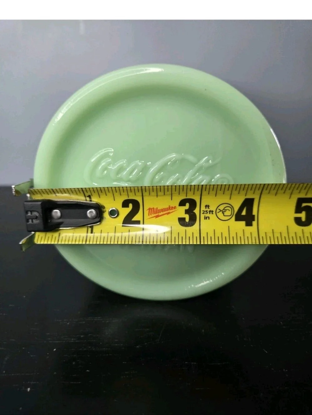 Green Jadeite Coca-Cola Glass Kitchen Canister New/Sealed 38ozw Cork Lid R.E.A.D